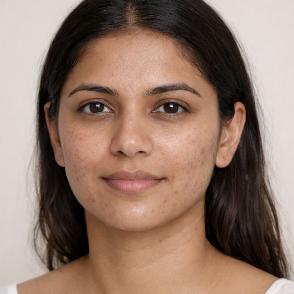 Rolling Scars Improvement Before After - 5 Microneedling Sessions