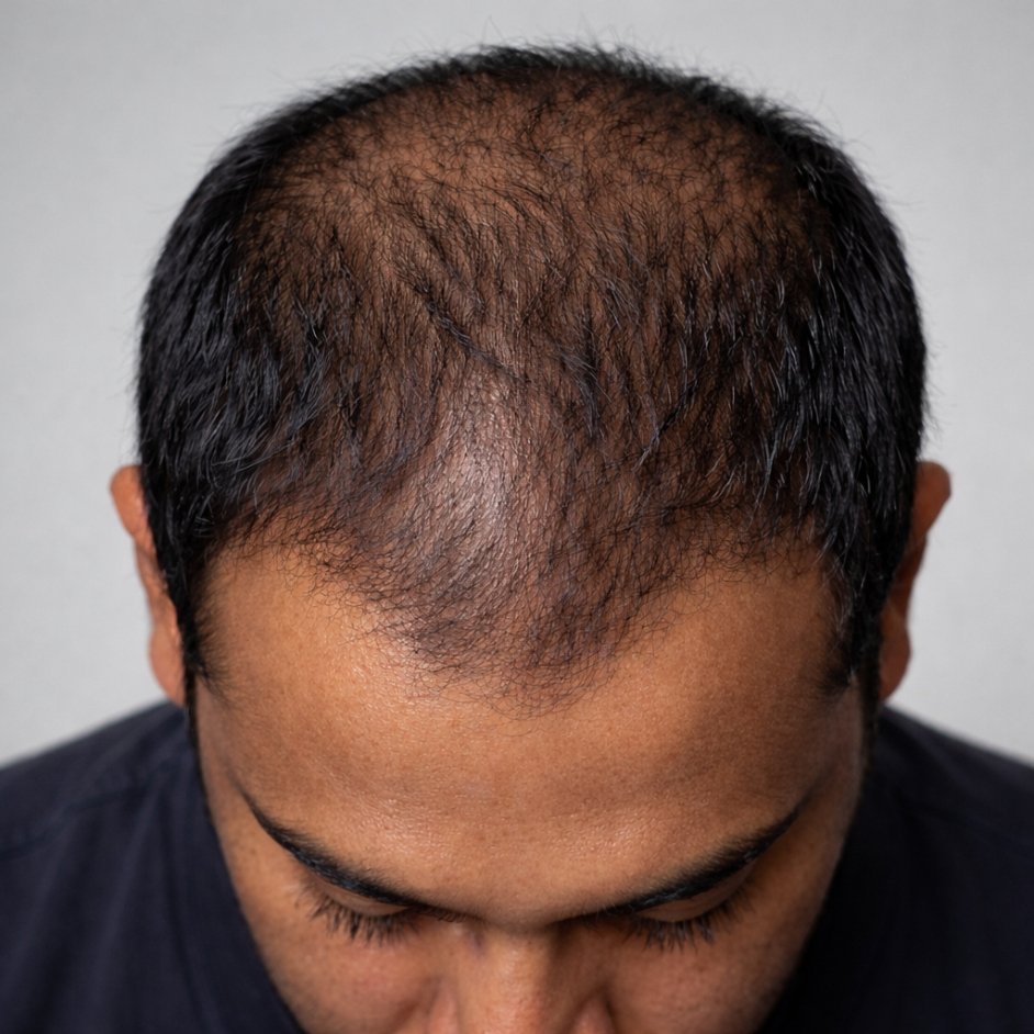 Female Hair Thinning PRP Recovery Before After - 5 Sessions Treatment